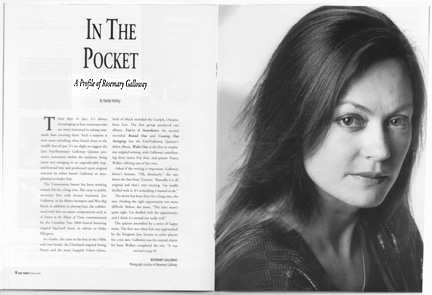 The Jazz Report - Profile of Rosemary Galloway